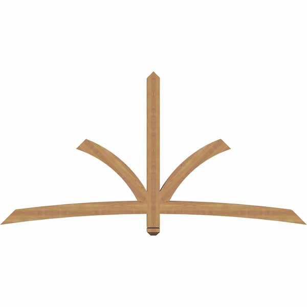 Ekena Millwork Davenport Timber Gable Bracket, Western Red Cedar, 84"W x 42"H x 3 1/2"D x 3 1/2"F, 12/12 Pitch GBW084X42X0404DAV00SWR - main